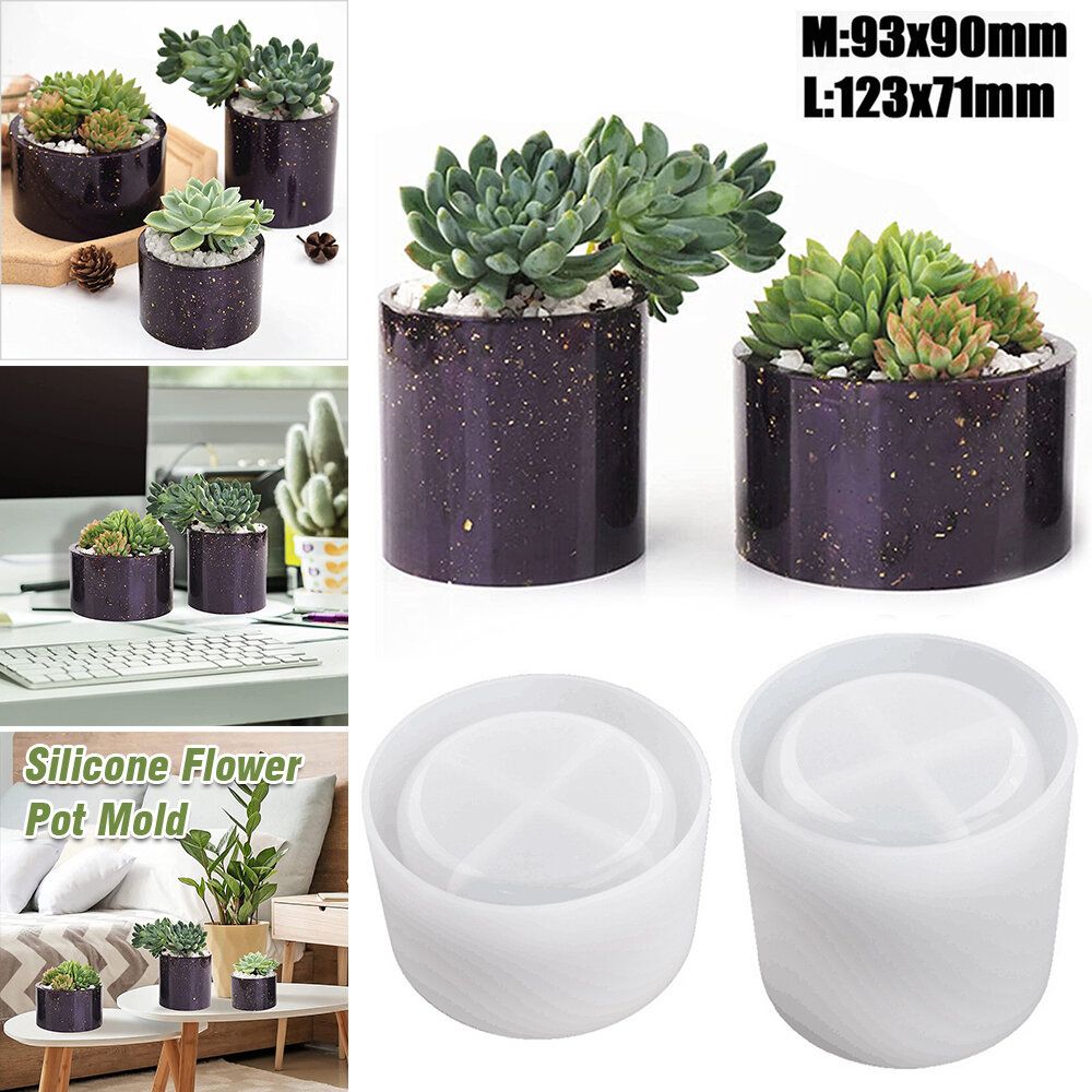 High Flower pot cup silicone mold diy crystal epoxy epoxy resin
