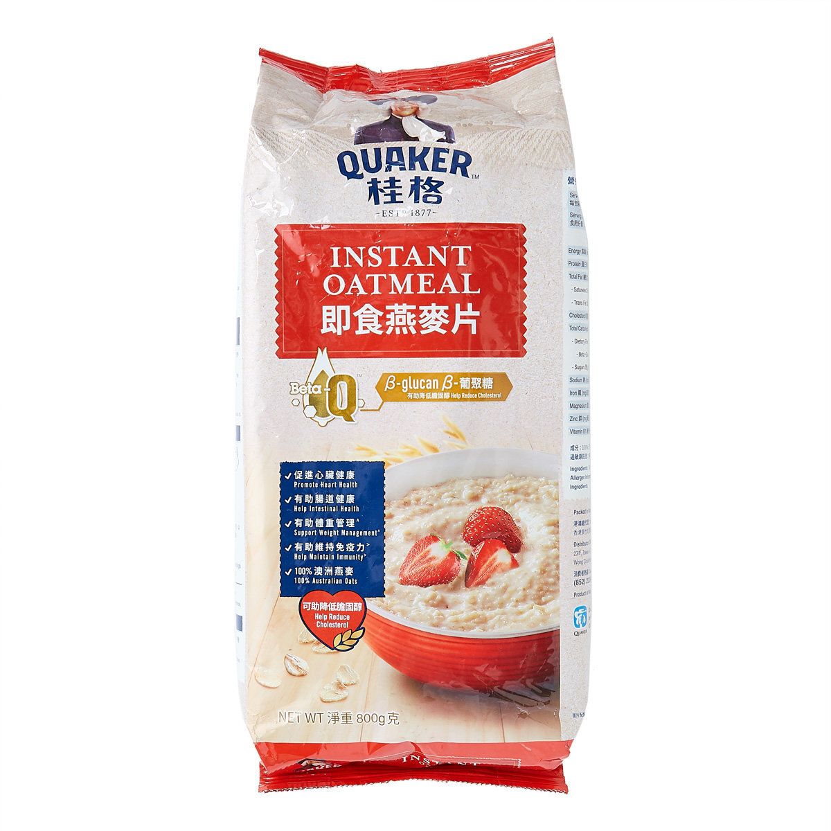 QUAKER - Instant Oatmeal 800g (Red)  [Authentic product]【RANDOM DELIVERY】(9556174902219)