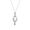 Göessele: rhodium plating, rhinestone, faux pearl, pendant necklace
