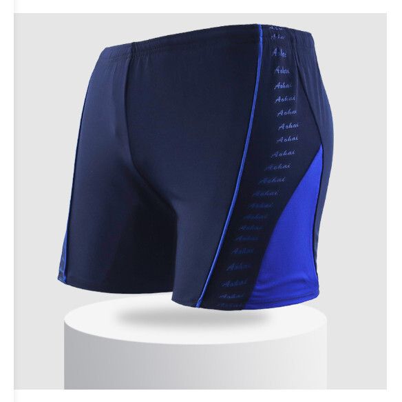 成人平角游泳褲【L-2XL碼】【藍底深藍】(下單後聯絡客服確認發貨尺碼) #H161023740