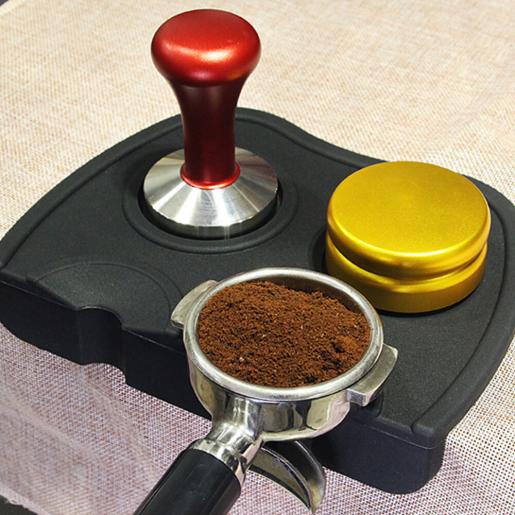 Espresso Coffee Corner Tamping Tamper Mat Pad Barista Tool Dropped Edge Non-Slippery Silicone 