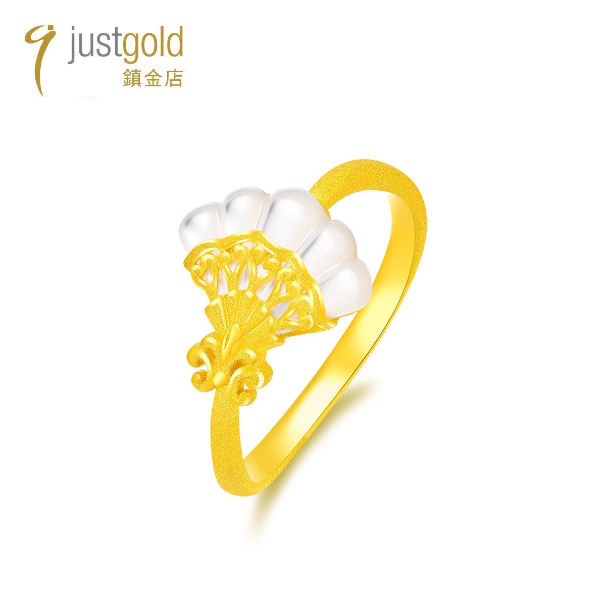 Waltz Collection: 999.9 Gold Mother-of-Pearl Ring