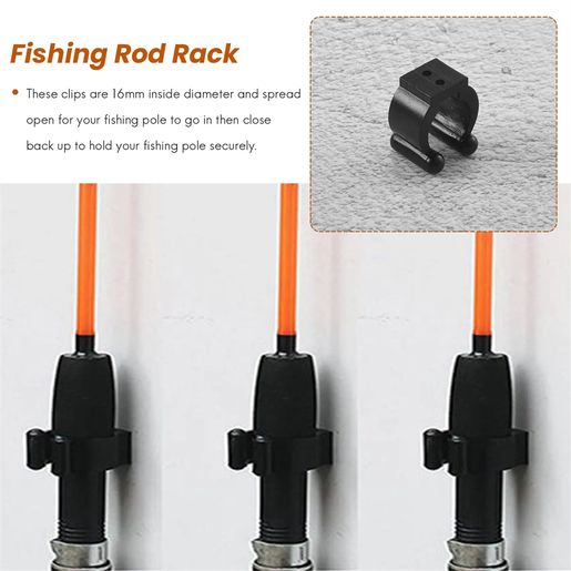 10 Pcs Fishing Pole Rod Storage Clip/ Billiards Snooker Cue