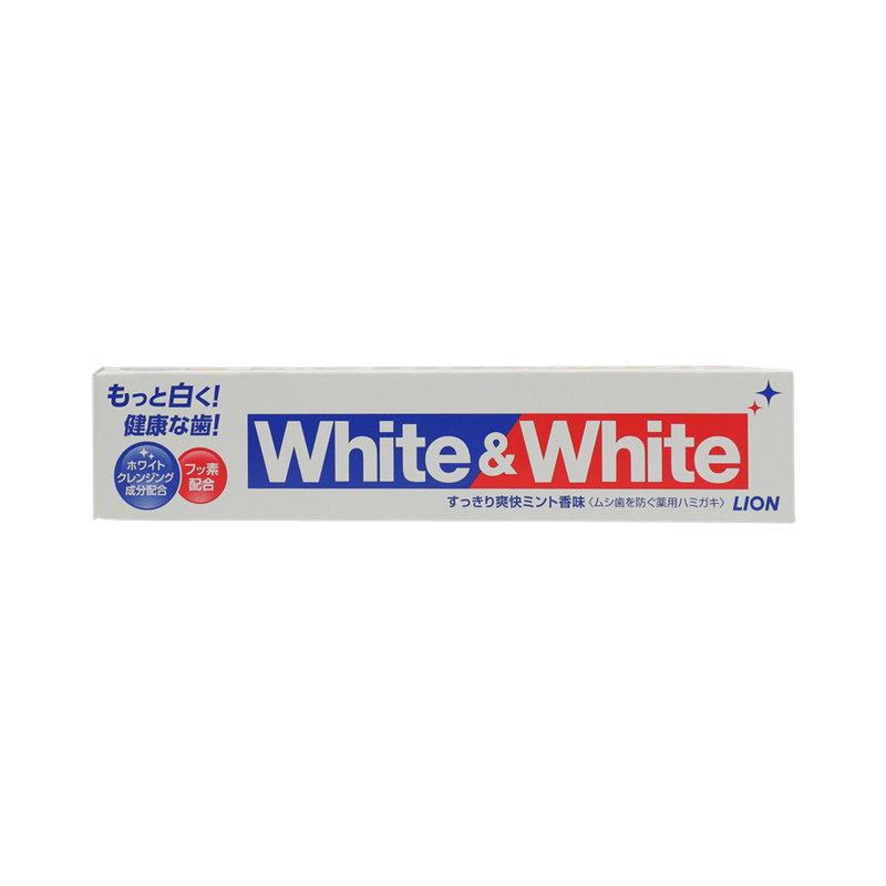 LION WHITE & WHITE GLISTER TOOTHPASTE 150G(4903301186403)