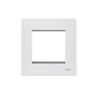 插座 纖薄1位元元正方形孔面板 白色 50X50mm 5x50mm模塊面板推薦 正方框 圍邊插座框 86x86單位正方形中空框 不見螺絲Euro-Module系列面板框 推薦PCWHEMS2