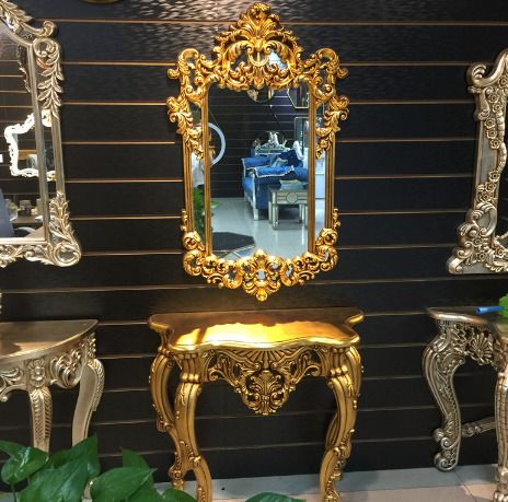 浴室鏡衛生間鏡子（仿古金)(尺寸:鏡子74*120CM）