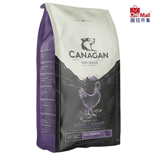 Canagan | CANAGAN原之選狗糧無穀物老狗糧走地雞標準粒減重可用2kg