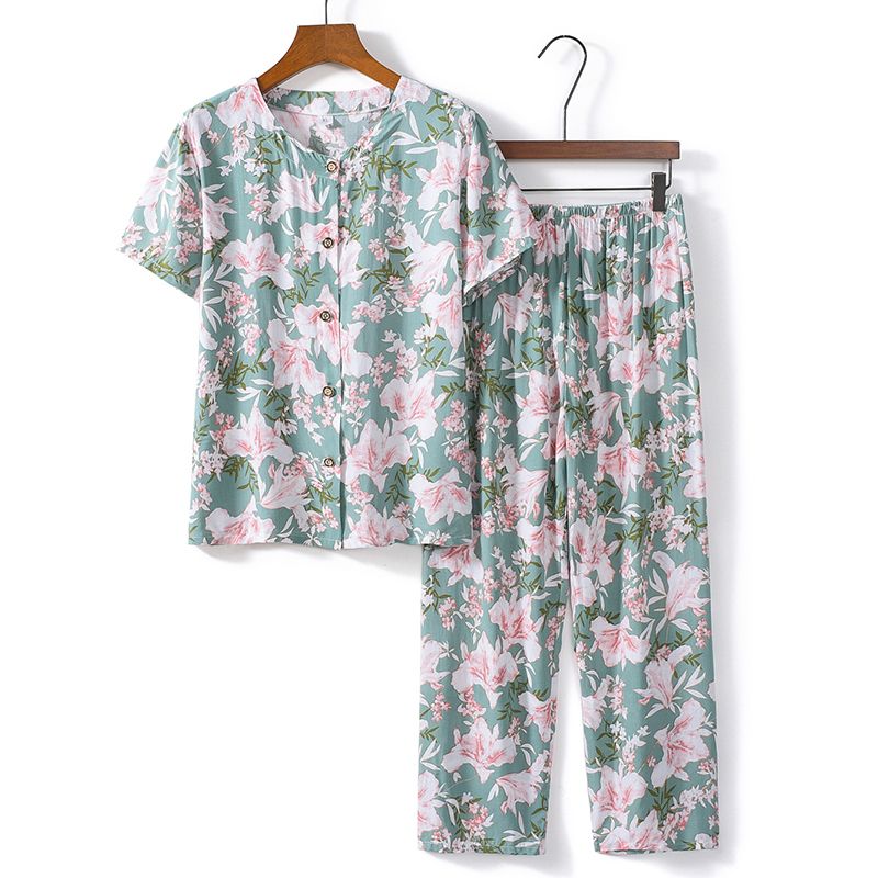 老年人短袖套裝( XL-4XL碼 15號色）【下單後請聯絡客服確認發貨尺碼】F001099048