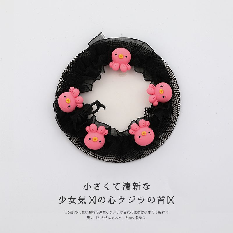 兒童舞蹈髮網盤髮頭繩 頭飾/髮飾(SKU-06-6_小章魚)