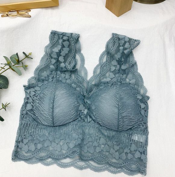 聚攏無鋼圈內衣（藍色）【均碼】#F148048823