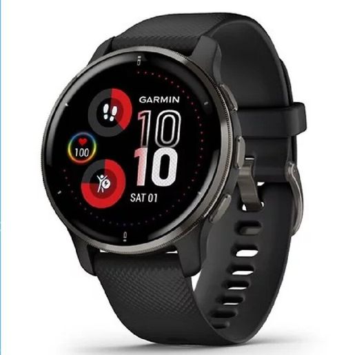 GARMIN | Venu 2 Plus GPS 智慧腕錶黑色- 中英文版| 顏色: 黑色矽膠