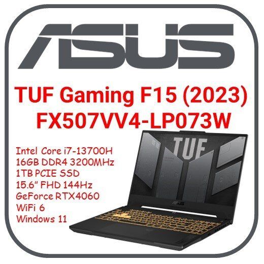 ASUS | ASUS TUF Gaming F15 FX507VV4-LP073W [ i7-13700H / 16GB