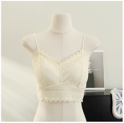 吊帶衫防走光抹胸內衣(杏色）（均碼）