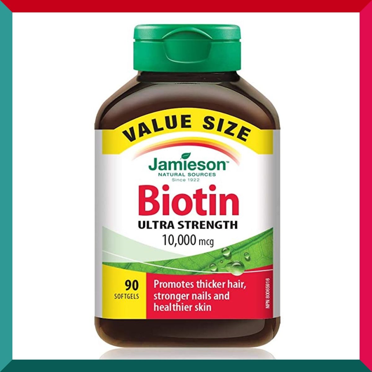 Jamieson Ultra Strength Biotin (10000 mcg) 90 Softgels Parallel Import  (Referenced EXP: 07/2025*)
