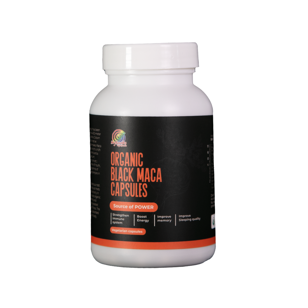 高級黑瑪卡粉素食膠囊 （100%有機）*本批次之食用期限至2027年07月20日