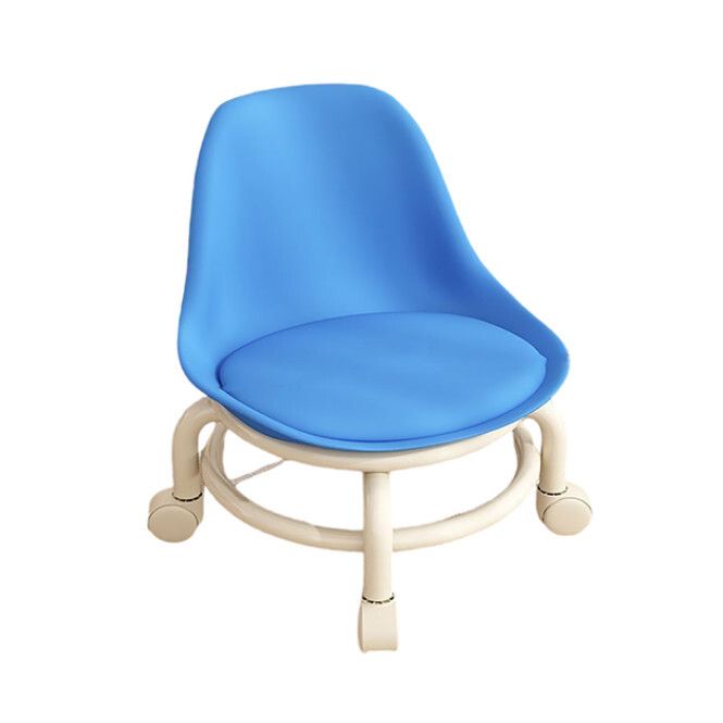 兒童椅防水椅使用靜音轆防水錶面(靠背款，藍色)