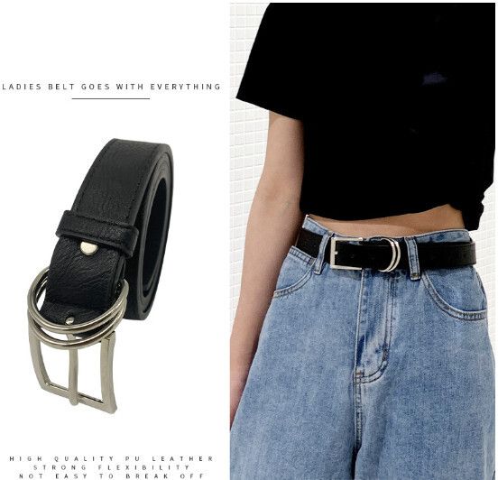 簡約百搭休閒褲腰帶（黑色【2.9CM寬】 長：100-120cm）（下單後聯絡客服確認發貨尺碼）#S288005111