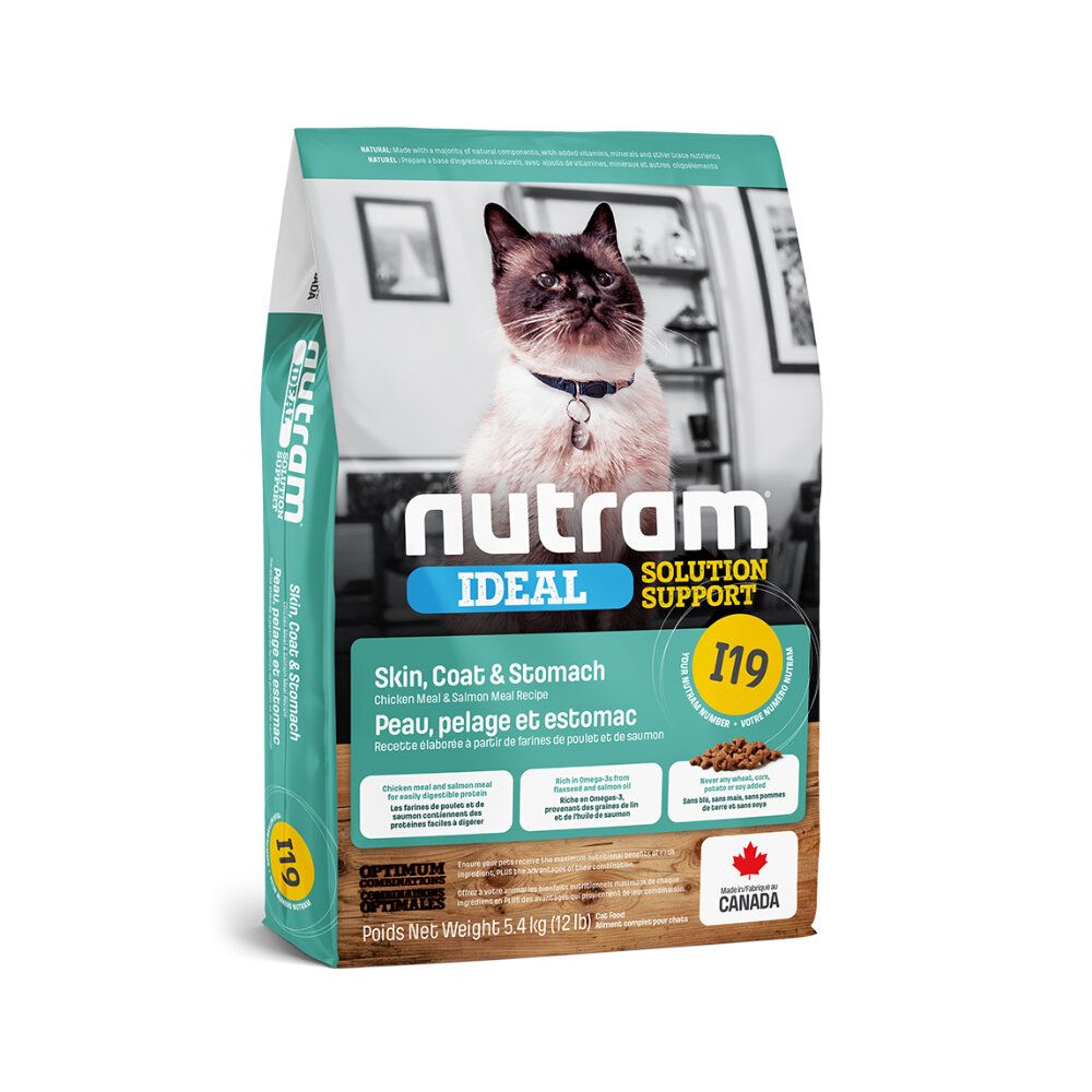 Ideal - I19 Skin , Coat & Stomach Chicken Meal & Salmon Meal Recipe For Cat 5.4kg