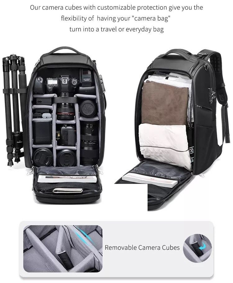 Pearl Garden | Professional Camera Backpack Flexible Internal Layout ...