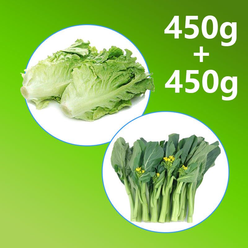 Local Vegetable Wrap F (Tang Lettuce x450g, Choy Sum x450g)
