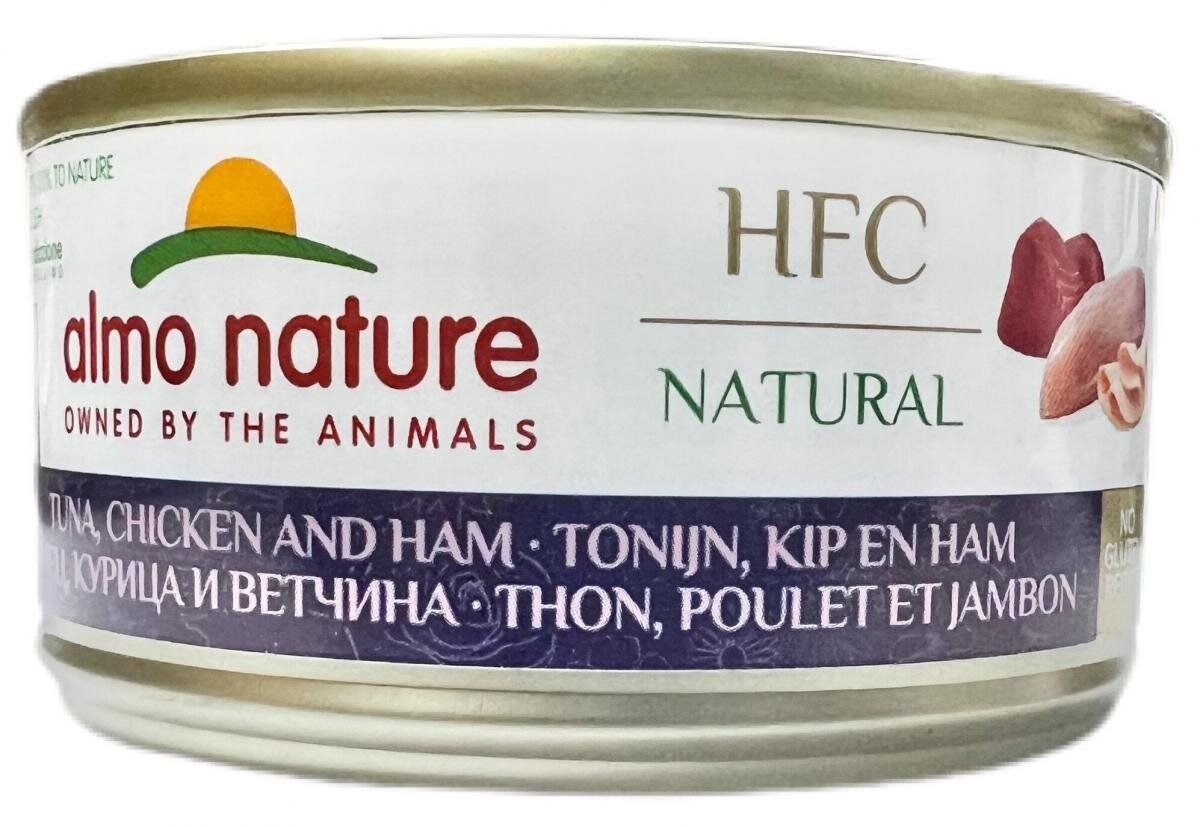HFC Chicken, Ham,Tuna   Cat Can (70g) 9081/126808 AlmoNature