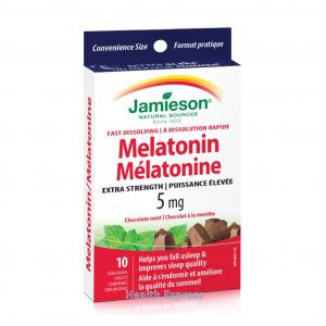 【Free Gift】Extra Strength Melatonin (5 mg) Fast Dissolve Tab 10 tablets Travel Size 