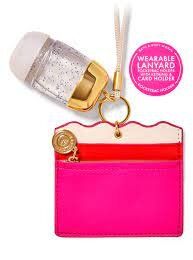WEARABLE PINK ZIPPER CARD 卡套連搓手液套 (平行進口貨品)