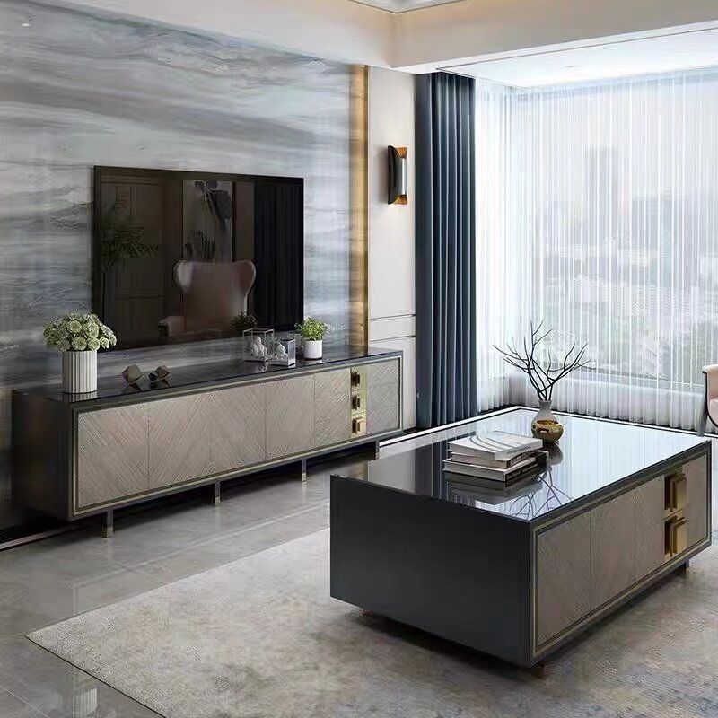 Heightened TV cabinet coffee table combination simple storage cabinet 180CM (single TV cabinet)