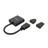 HDMI to VGA Adapter with 3.5mm for Stereo Audio plus Mini & Micro HDMI Adapter - Y-6355
