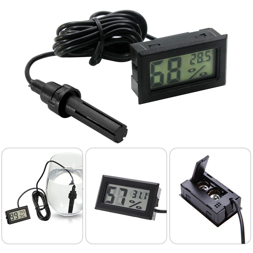 LCD Digital Thermometer Humidity Hygrometer Embedded Digital Thermo-Hygrometer