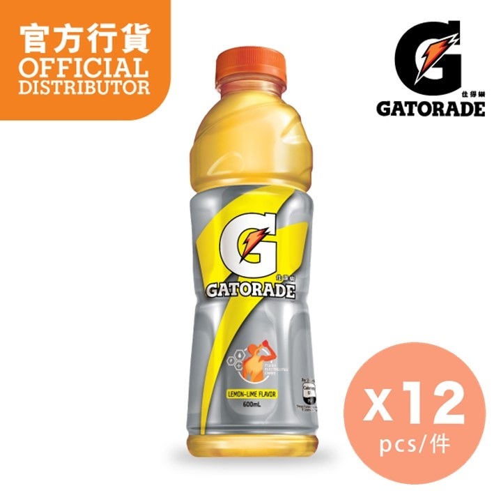運動飲品 (600亳升) – 檸檬味 x 12件 (新舊包裝隨機發送)
