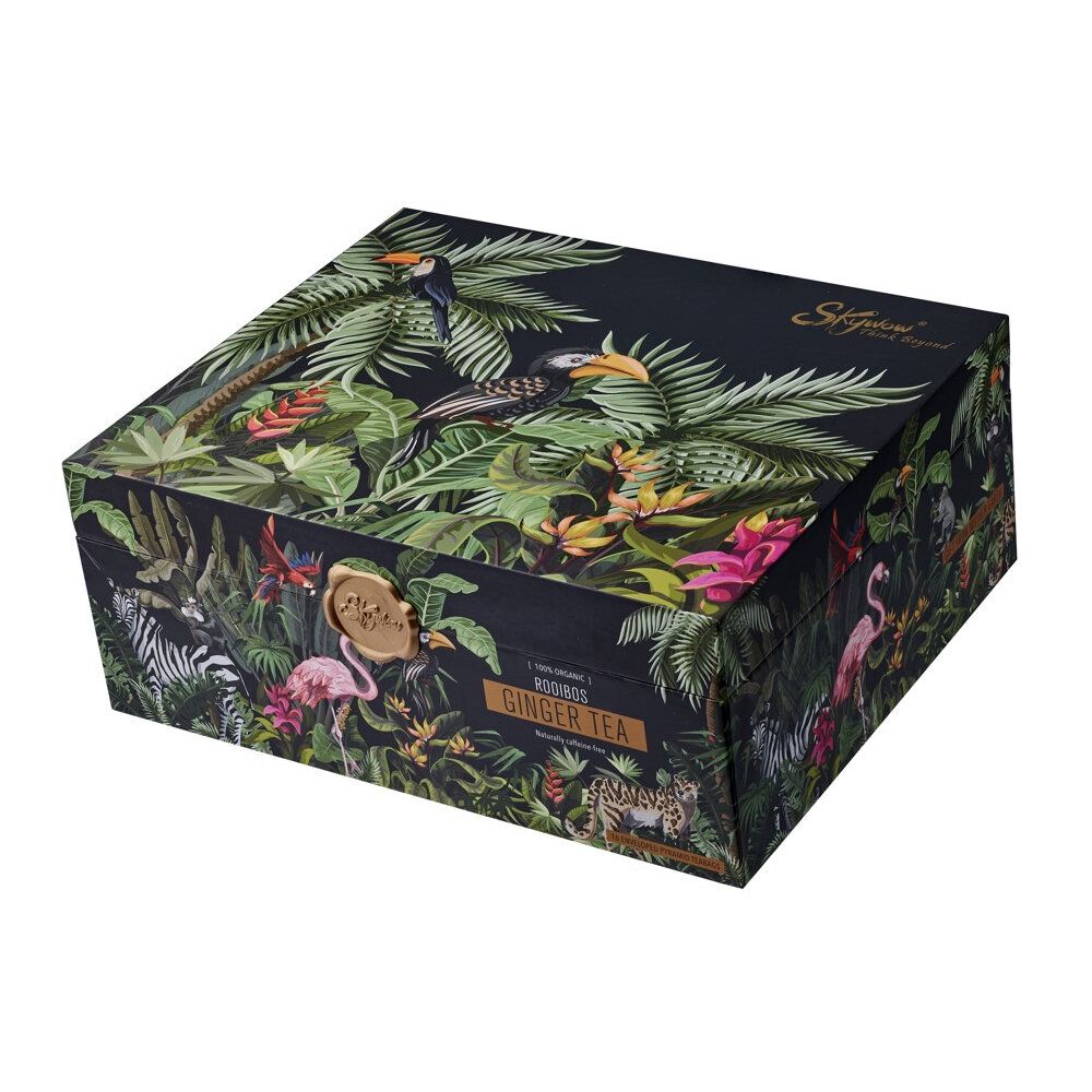 Skywow - 有機國寶茶(薑)禮盒裝 “送禮之選” 養生茶 助眠茶 抗衰老茶 博士茶 草本茶 不含咖啡因 生物降解茶包 低單寧