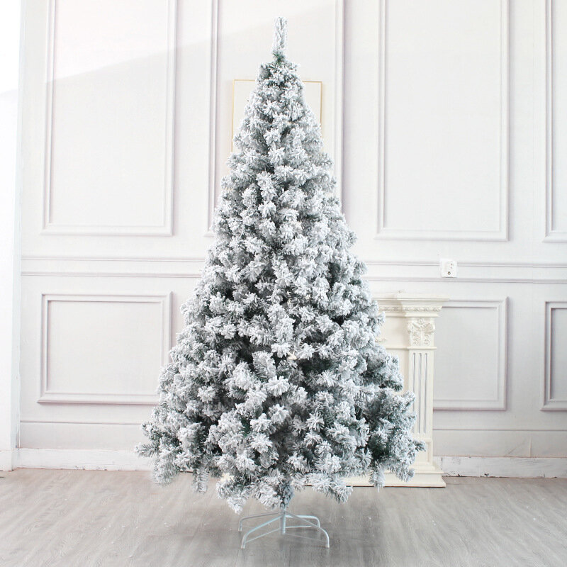 Christmas white flocked Christmas tree 210cm PVC simulated snow Christmas tree,party decoration tree