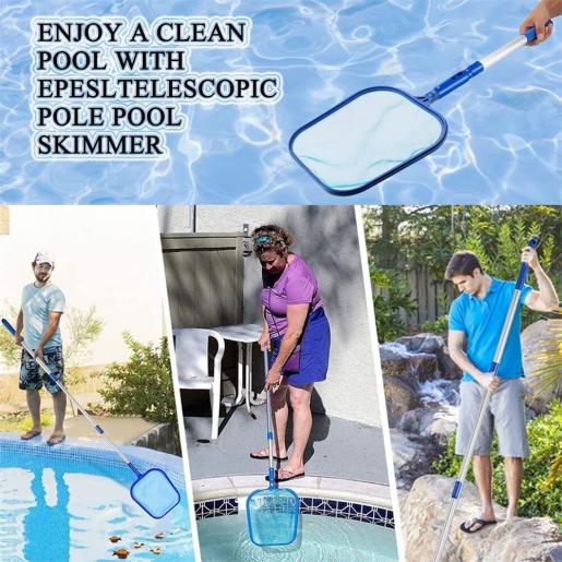 Pool Skimmer - Pool Net with 3 Section Pole, 17 x 35, Pool