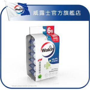威露士消毒濕紙巾蘆薈迷你裝7片*6