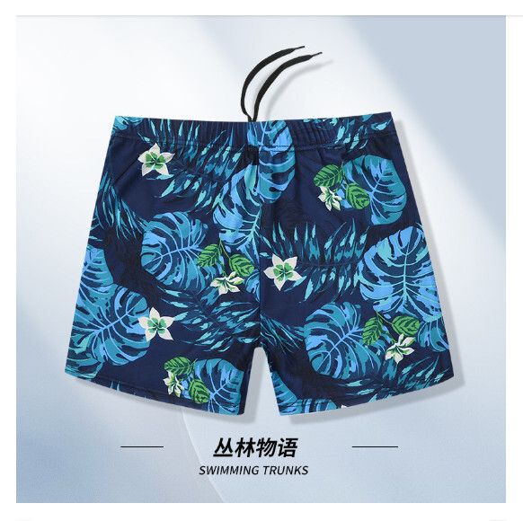 成人平角寬鬆保守泳褲【XL-3XL碼】【叢林物語】(下單後聯絡客服確認發貨尺碼) #H161023635