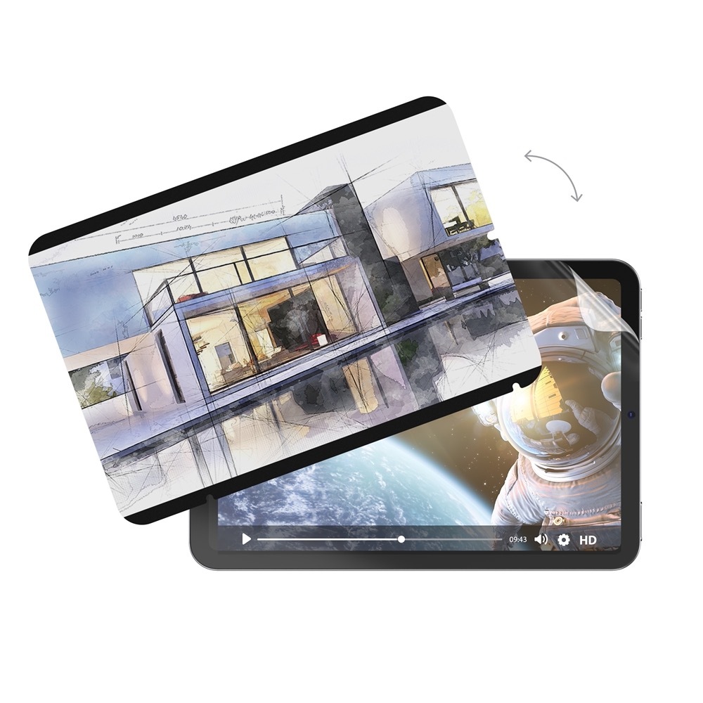 iPad mini 6 (2021) SwitchPaper 2 合 1 磁吸類紙及高清螢幕保護貼（附高清膠貼）- 透明