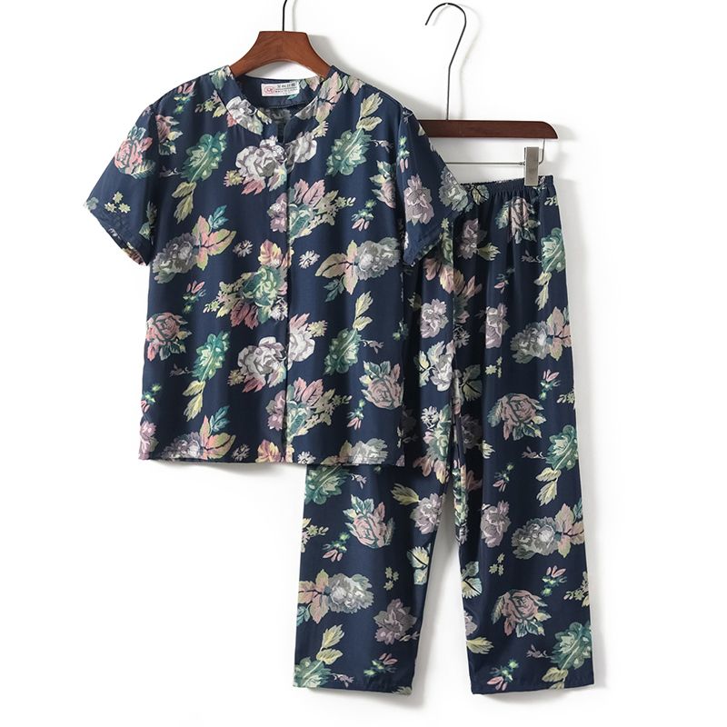 老年人短袖套裝( L-3XL碼 26號色）【下單後請聯絡客服確認發貨尺碼】F001099026