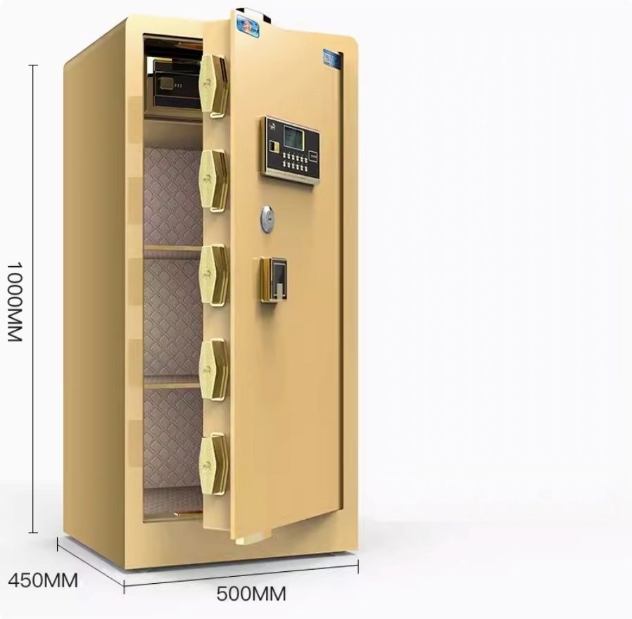 大型防盜辦公家用夾萬（1米-土豪金【密碼款】）