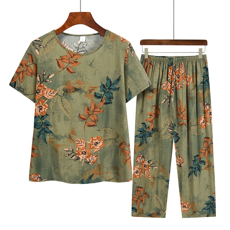 老年人短袖套裝( XL-3XL碼 7號色）【下單後請聯絡客服確認發貨尺碼】F001099144