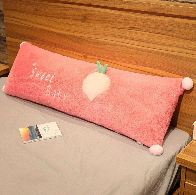 創意水果長抱枕 可拆洗靠枕(桃子 90釐米)