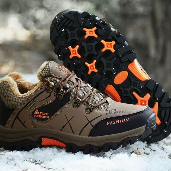 運動休閒鞋【棕色【加絨款】尺碼【39碼-47碼】【下單後聯絡客服確認發貨尺碼】#F004008582