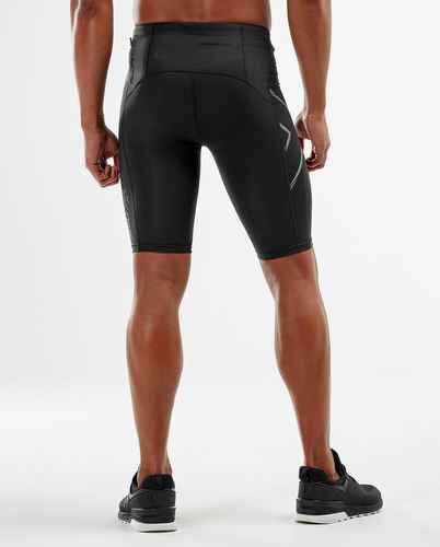 2XU, Men's Light Speed Compression Shorts MA5331B, Color : Black, Size :  XS