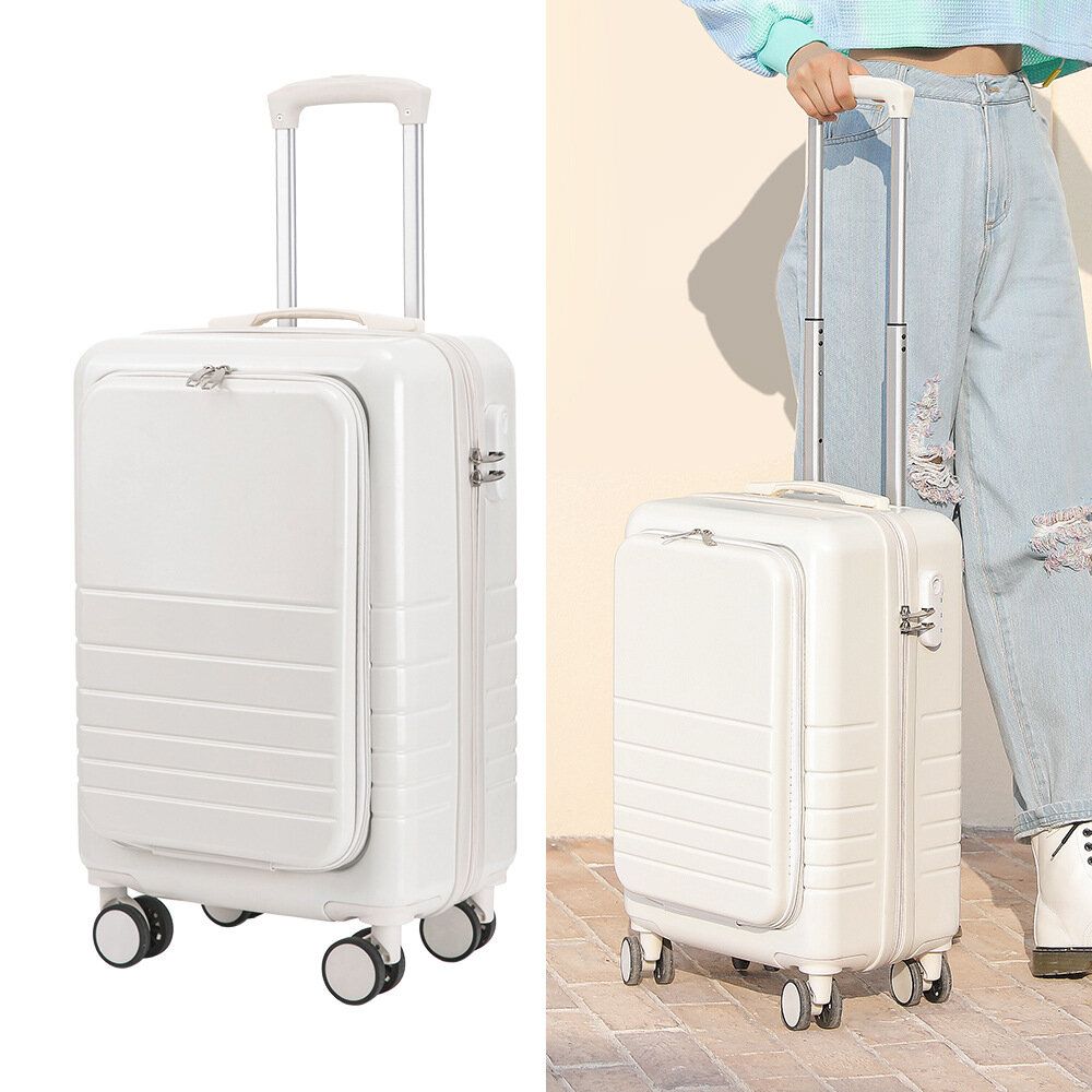 26 -inch white [Upgrade] Large -capacity luggage box