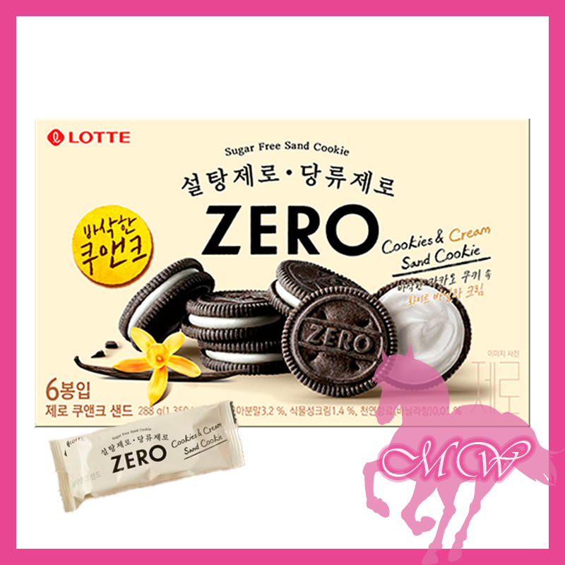 樂天| Lotte 樂天Zero無糖夾心餅288g (食用日期至:2024/10;2024/11 