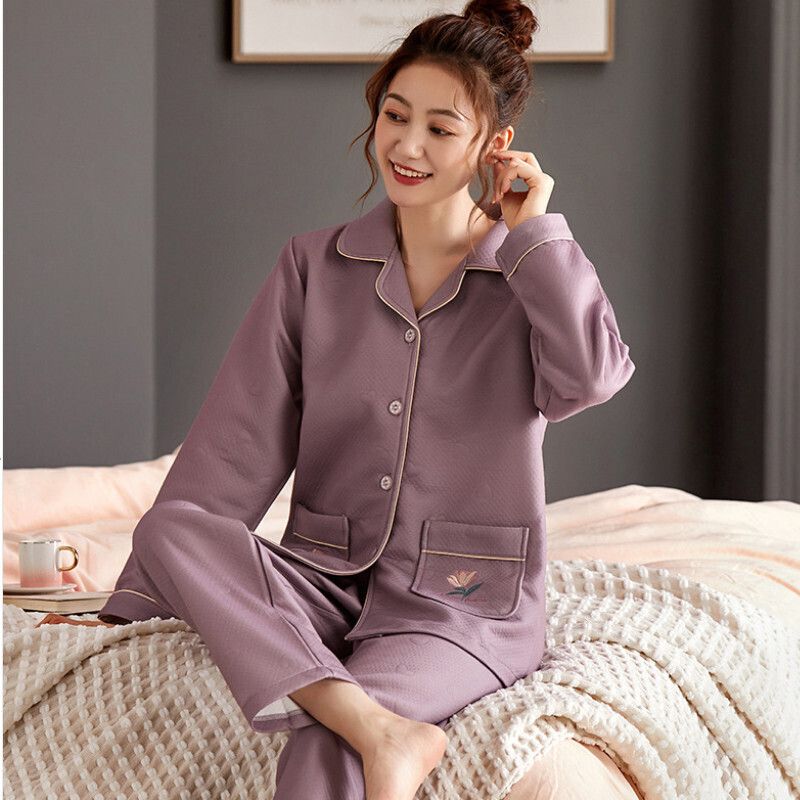 長袖睡衣套裝【M-XXXL碼 XP4801】【下單后聯絡客服確認發貨尺碼 】