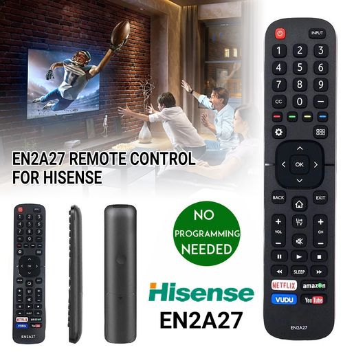 KUKU Remote Control For All Hisense 4K LED HD UHD Smart TVs EN2A27 For Hisense Android Smart Tv I.150560798