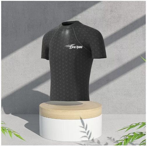 男士游泳泳衣（黑色鯊魚短袖）（L-3XL）（下單後跟客服聯系發貨的尺寸）#H324003100