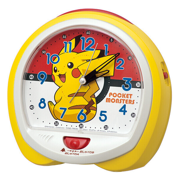 Pokemon Pocket Monster Sun Moon Analog Alarm Talking Clock CQ423Y [Parallel imports good]