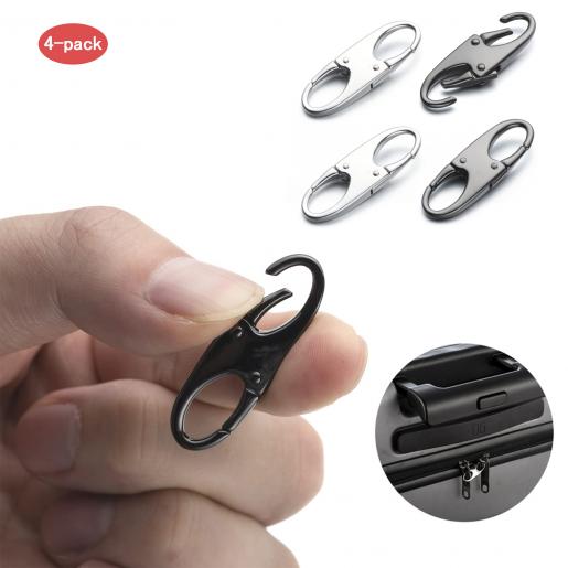 20 Pcs Dual Spring S Carabiner Zipper-Zipper Clips Anti Theft